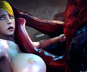 Japanese 3D nurse gets fucked cumed in every hole