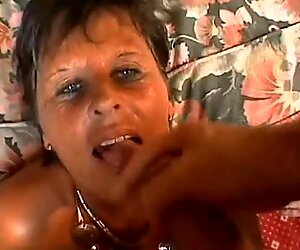 A milf gets the fuck from behind and isn't ready for the facial