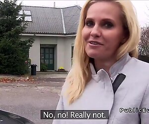 Big fake tits Milf bangs in public